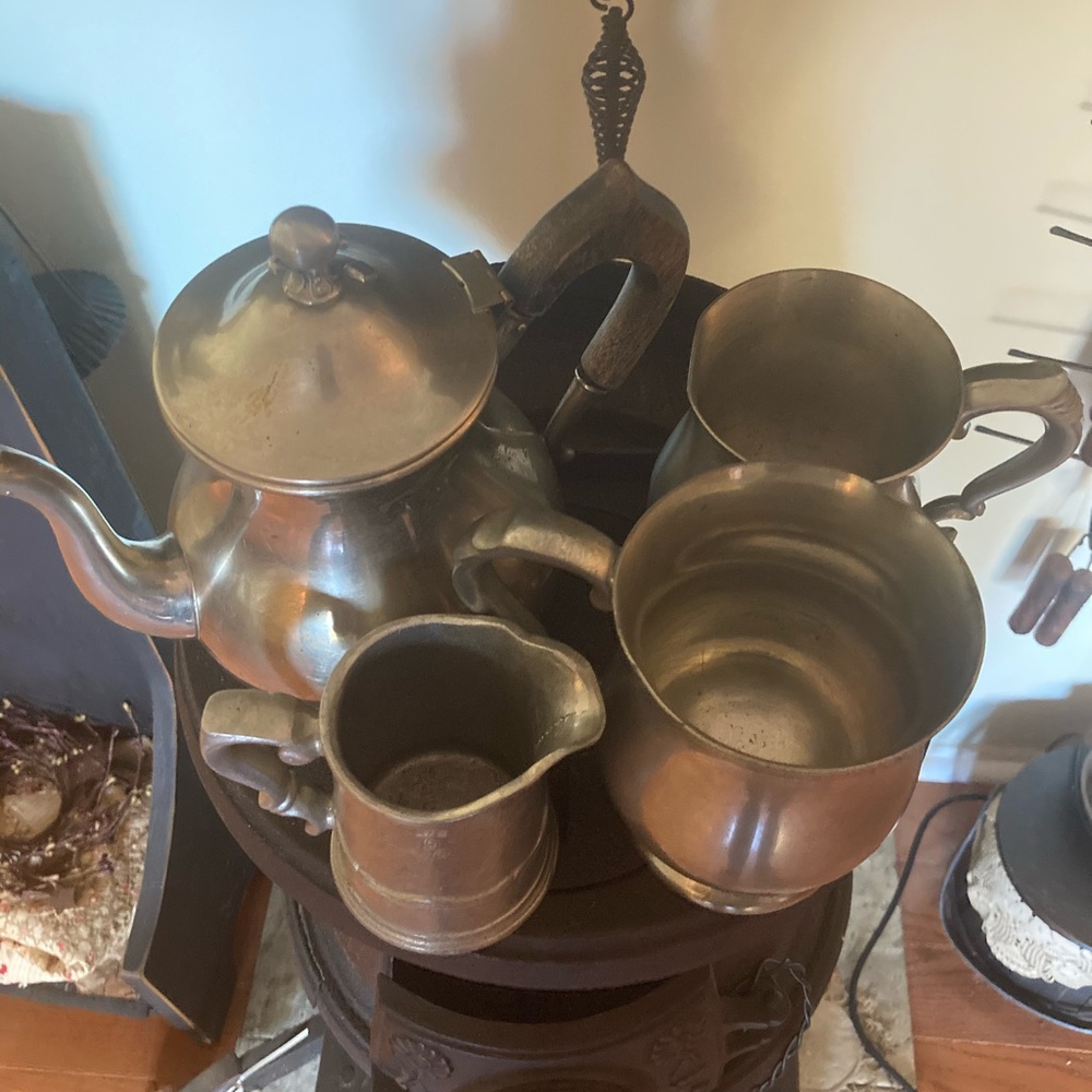 Pewter Coffee/ Tea Set - Picture 2 of 6